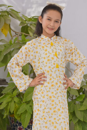 2 pc printed swiss lawn suit for girl