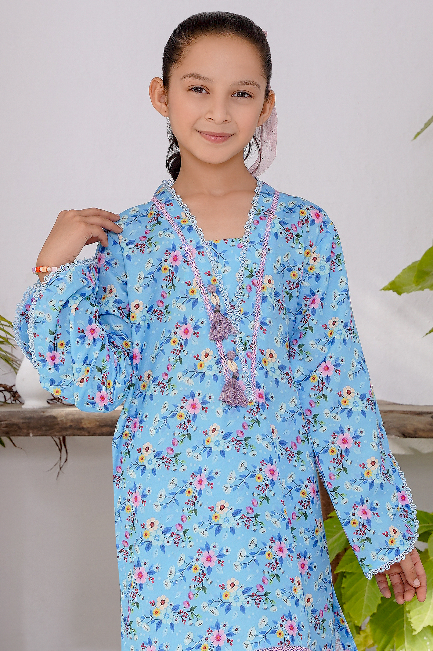 2 pc printed swiss lawn suit for girl (copy)