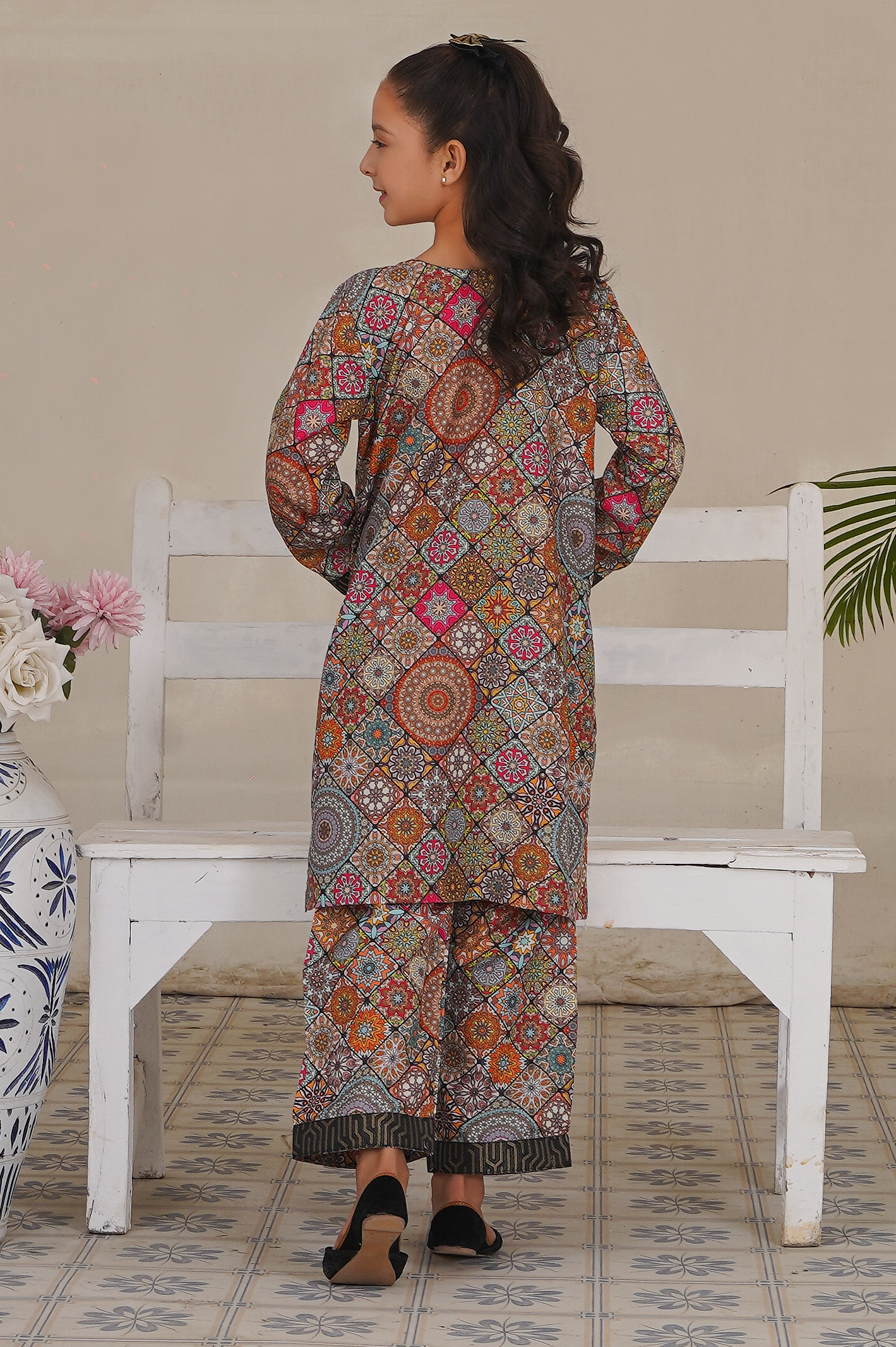 2 pc printed swiss lawn suit for girl luxury collection 🎁