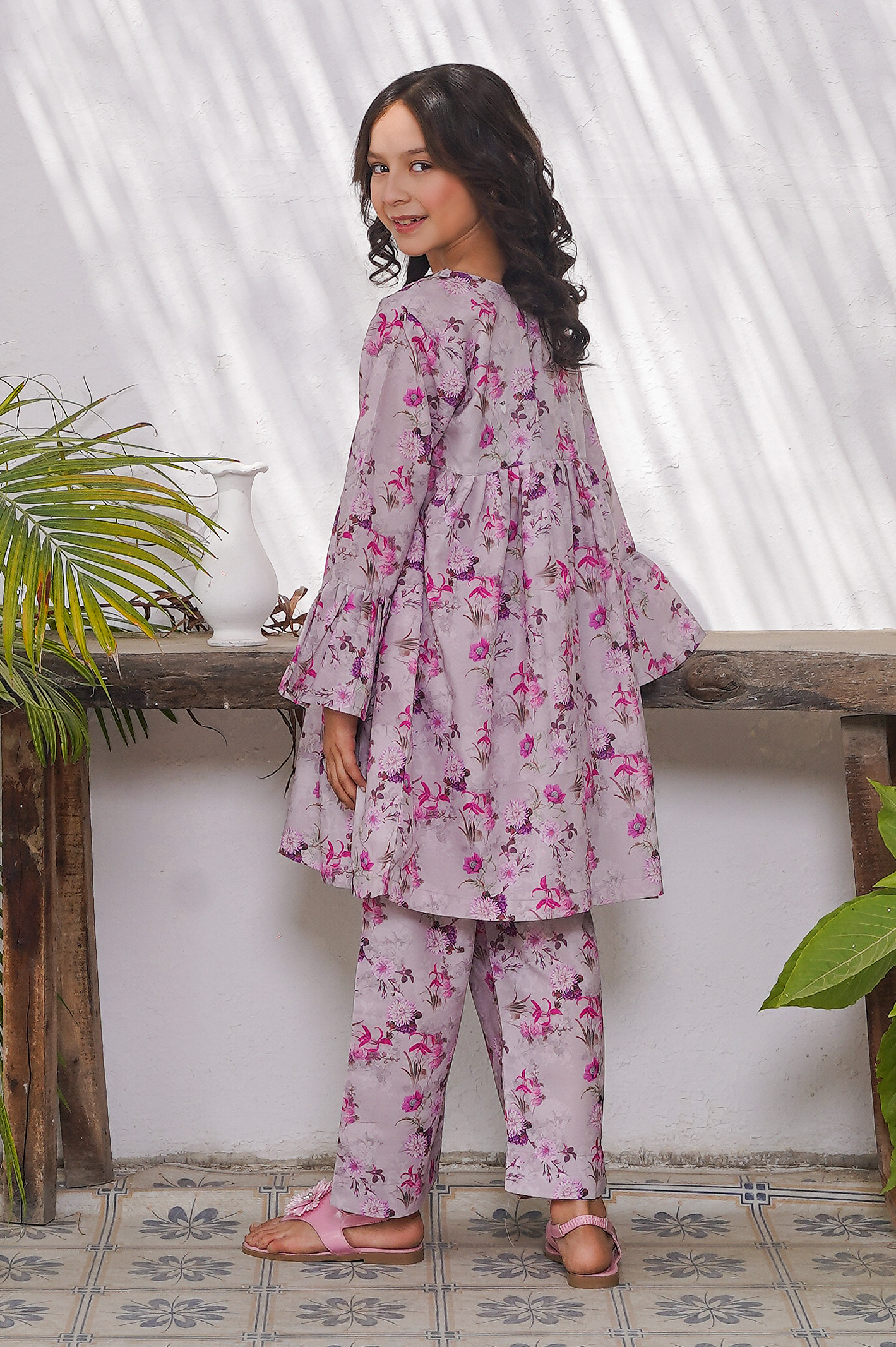 2 pc printed swiss lawn suit for girl luxury collection 🎁